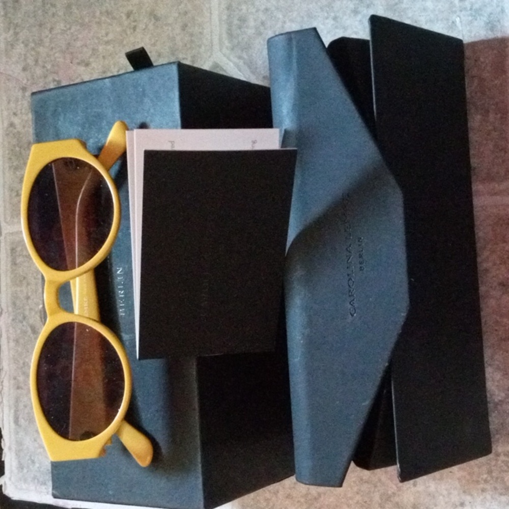 Carolina Lemke Of Berlin Quality Fashion Sunglasses with UV protection.